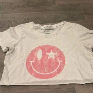 Prince Peter Junior Girls White Smiley Face T-Shirt Size S